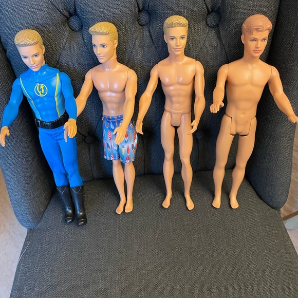 Ken poseable assorted dolls lot of 4 mattel - Picture 1 of 9
